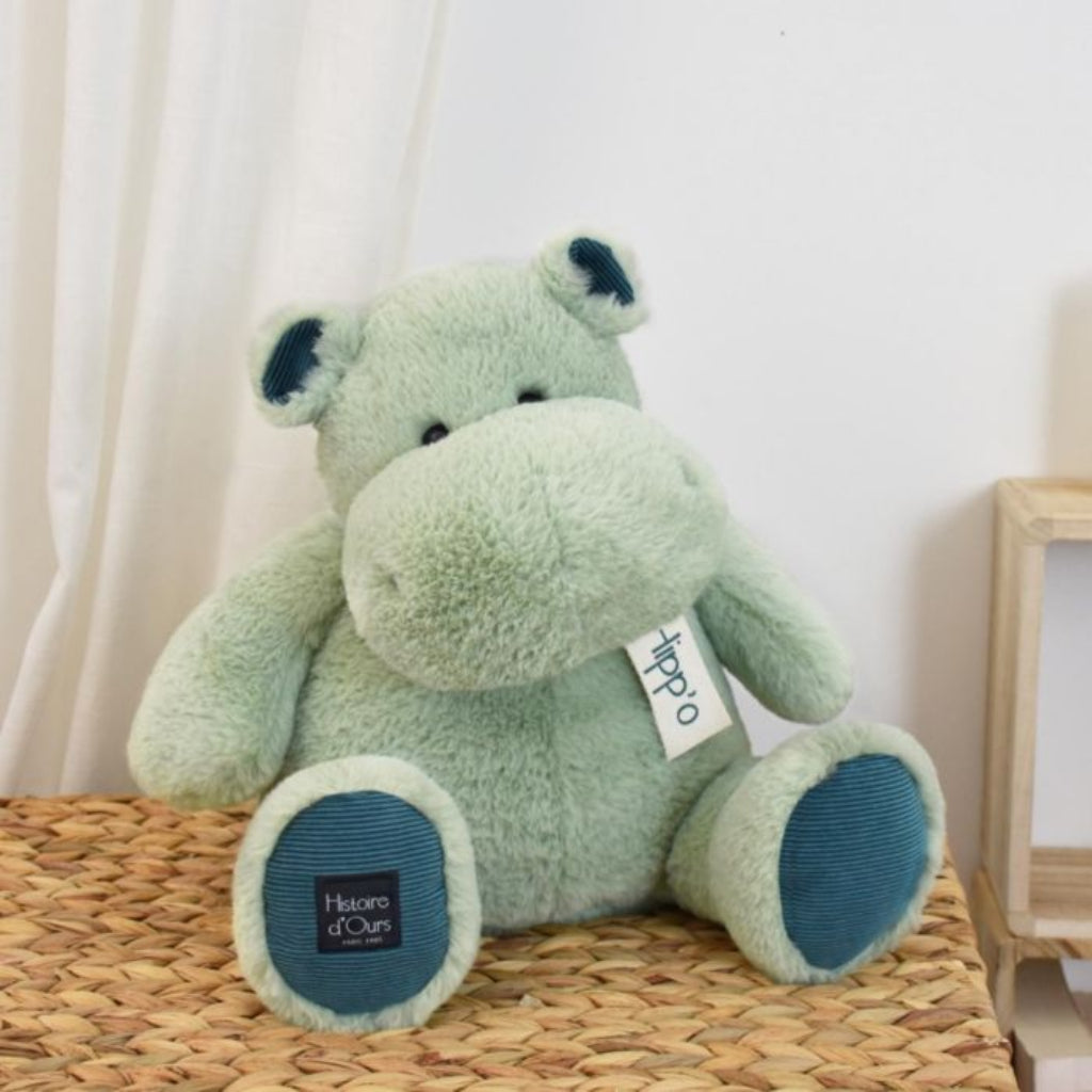 Doudou et Compagnie Flodheste bamse, mandel - 25 cm