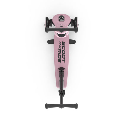 Scoot and Ride, Highway Kick 1, Push &amp; Go scooter m skubbestang - Wildberry