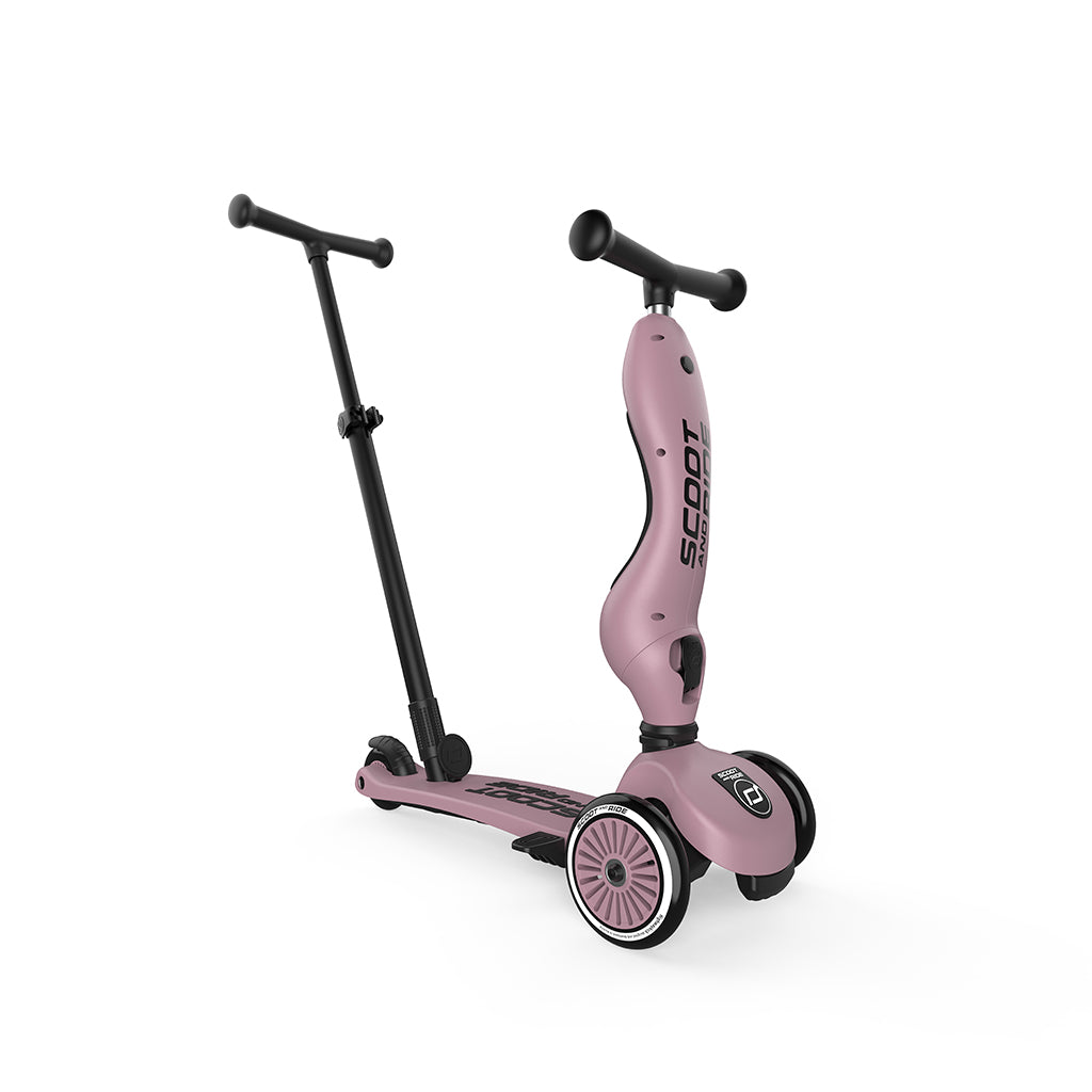 Scoot and Ride, Highway Kick 1, Push &amp; Go scooter m skubbestang - Wildberry