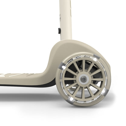 Scoot and Ride Highway Kick 3S, løbehjul - LED Ash