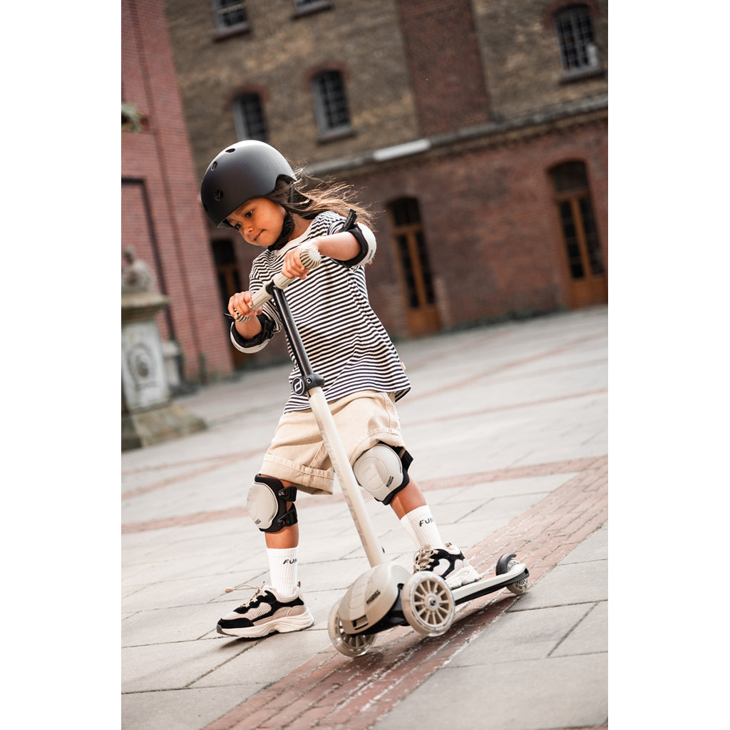 Scoot and Ride Highway Kick 3S, løbehjul - LED Steel