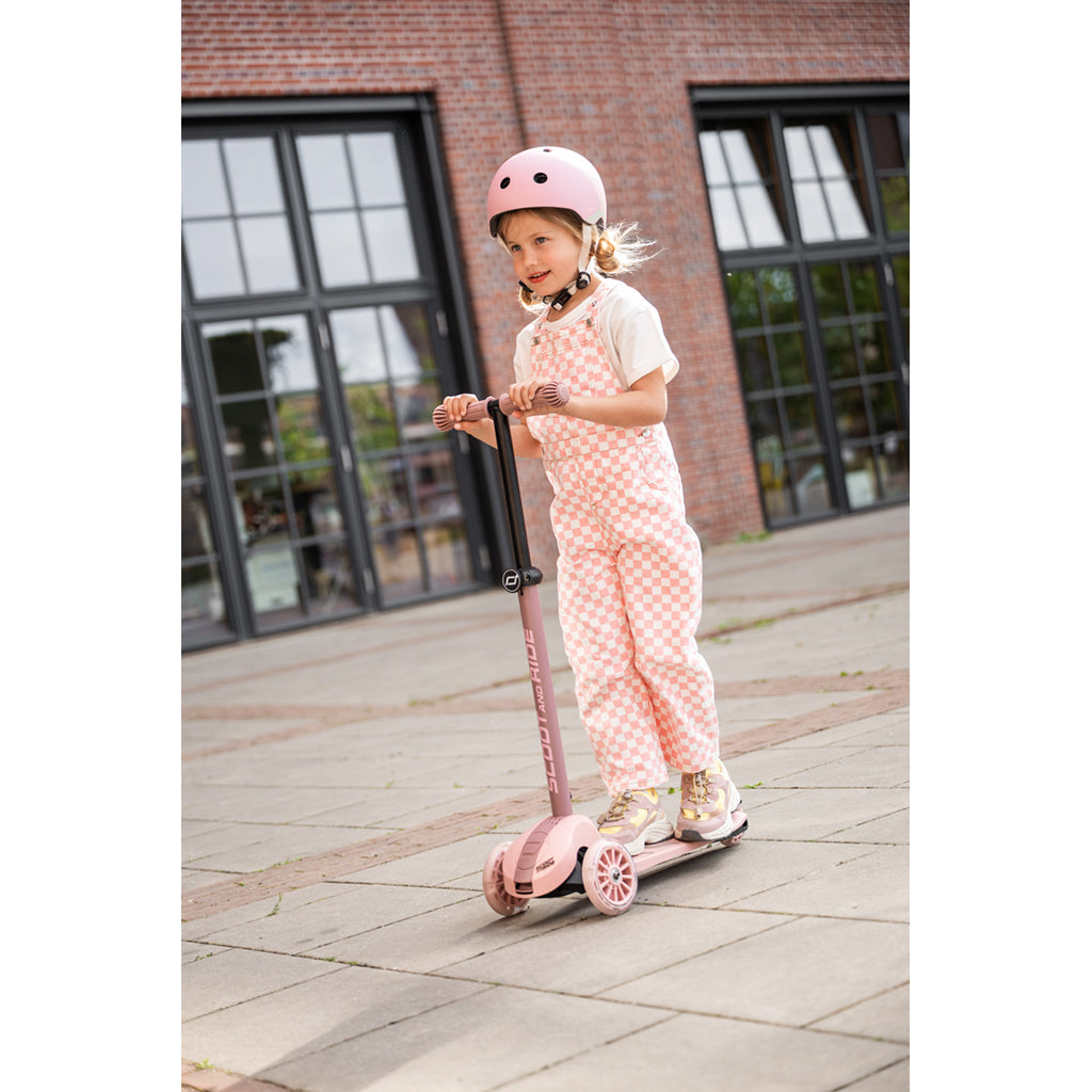 Scoot and Ride Highway Kick 3S, løbehjul - LED Rose