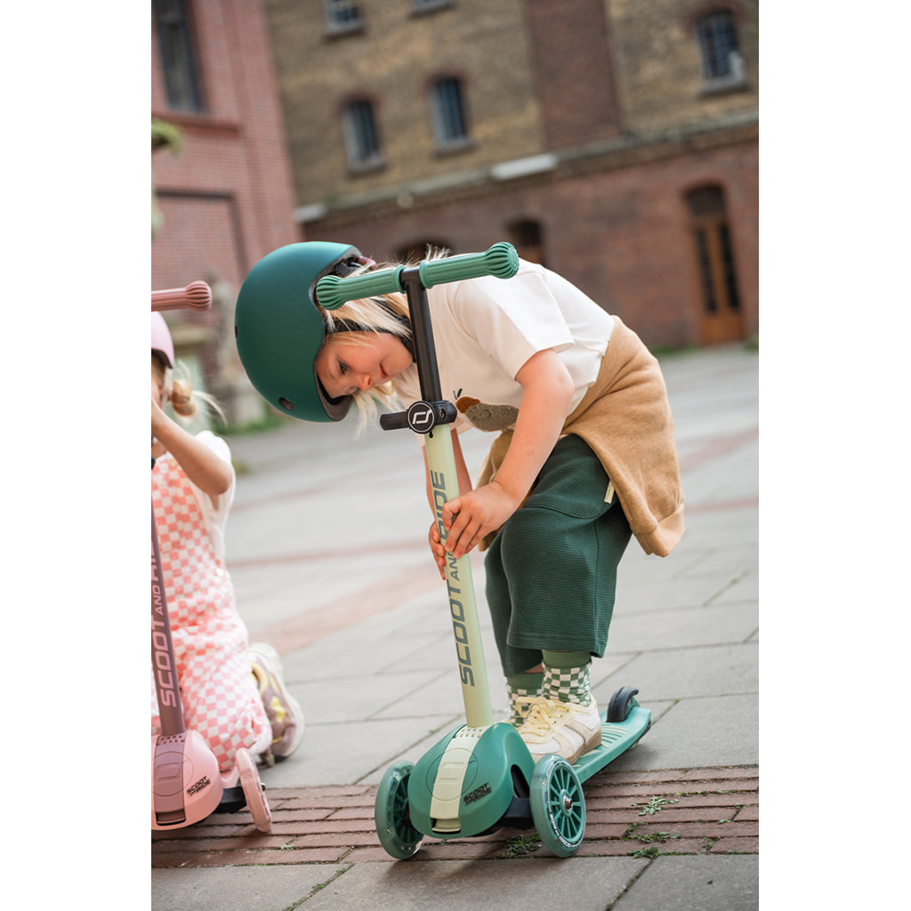 Scoot and Ride Highway Kick 3S, løbehjul - LED Steel