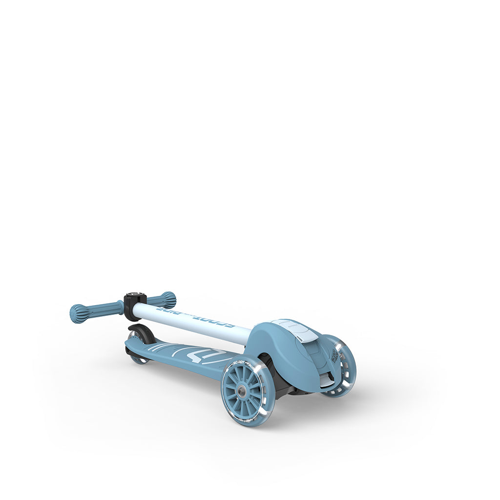 Scoot and Ride Highway Kick 3S, løbehjul - LED Steel