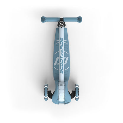 Scoot and Ride Highway Kick 3S, løbehjul - LED Steel