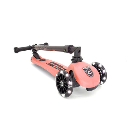 Scoot and Ride Highway Kick 3, løbehjul - LED Peach