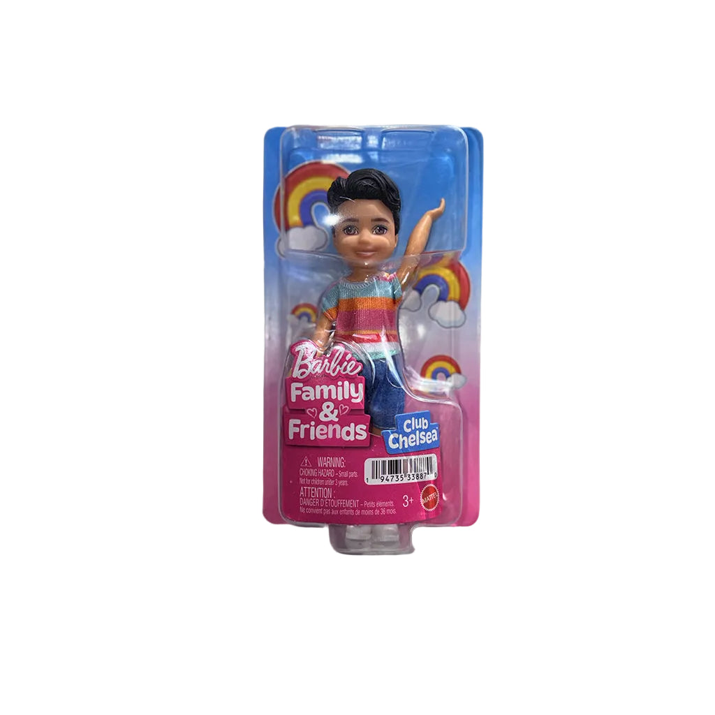 Barbie Chelsea dukke, Dreng m blå stribet bluse