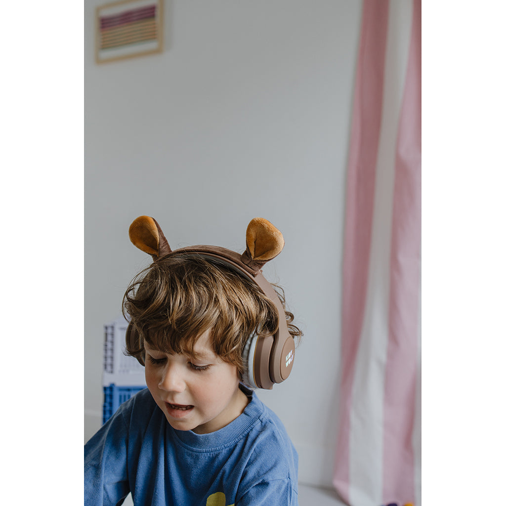 Kidyears Bluetooth høretelefoner m magnetisk dyreøre - Bear