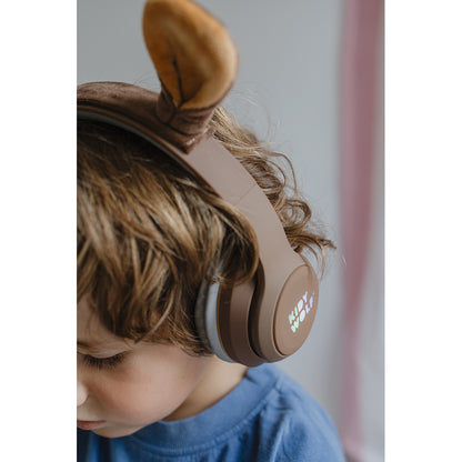 Kidyears Bluetooth høretelefoner m magnetisk dyreøre - Bear