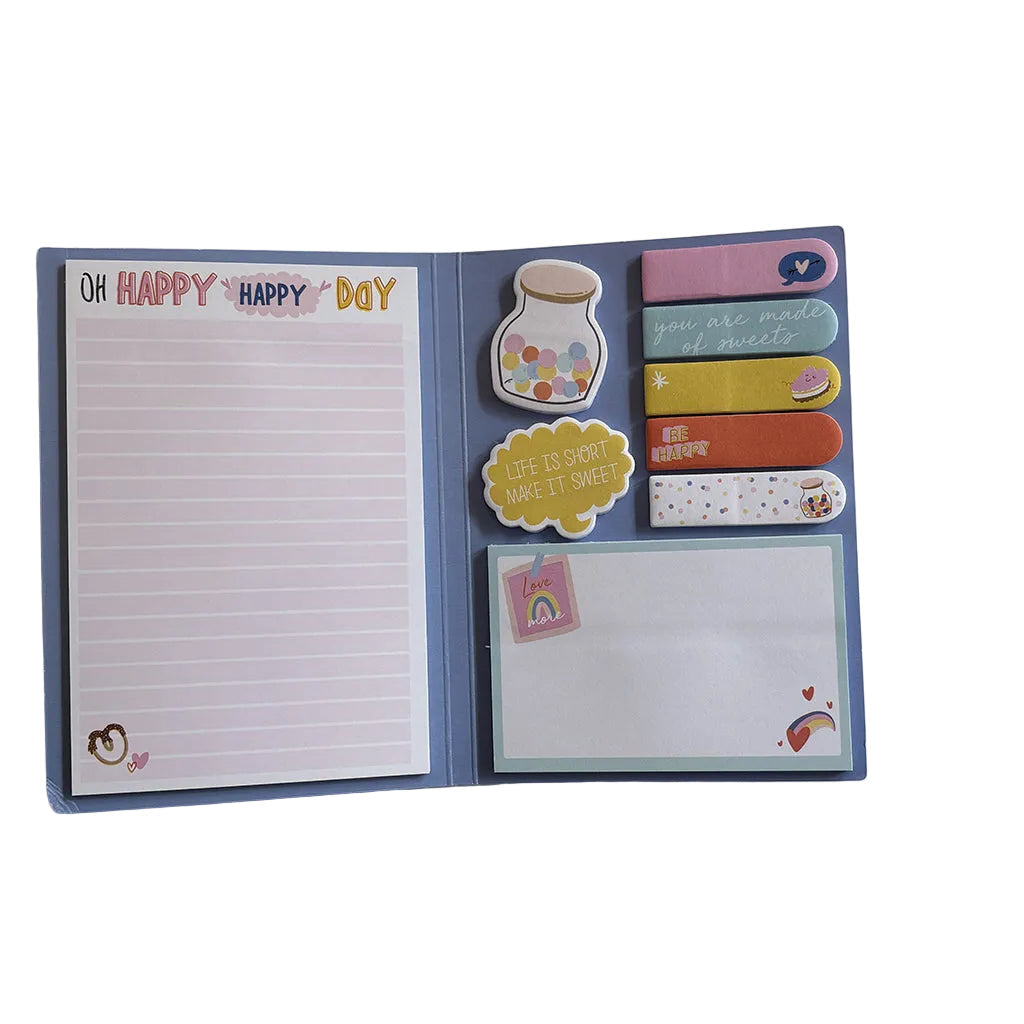 Ooly Sticky notes bog, Side notes - Happy day