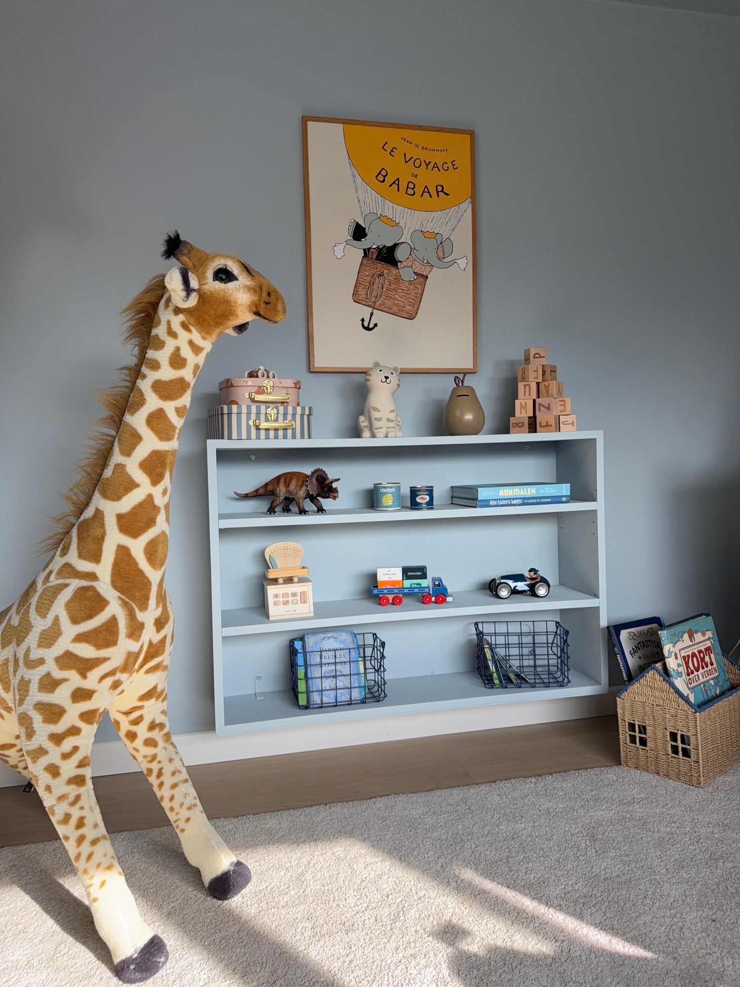 Rice Hus til bogopbevaring - Blue