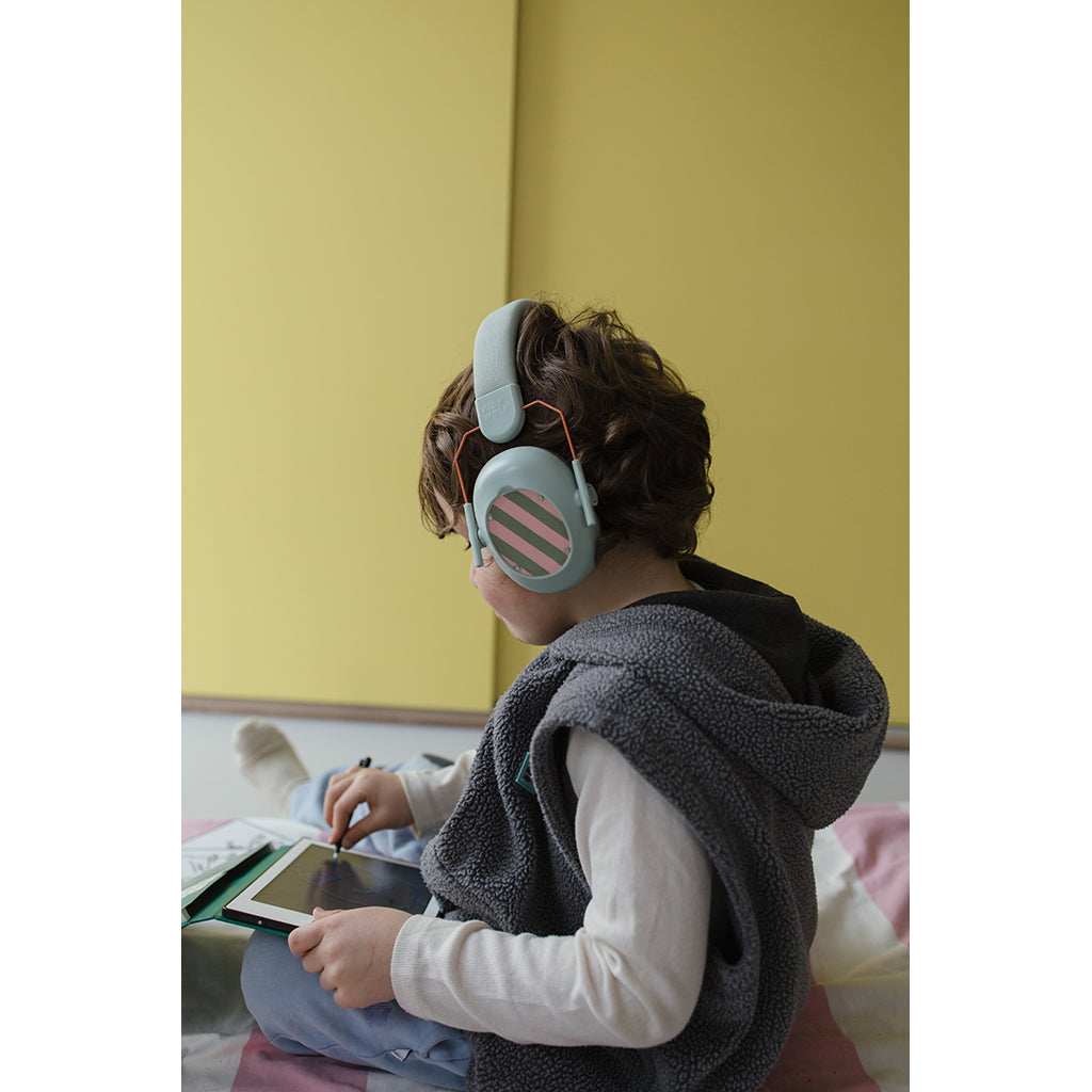 Kidynoise, Støjreducerende høreværn til børn, foldbar - Green