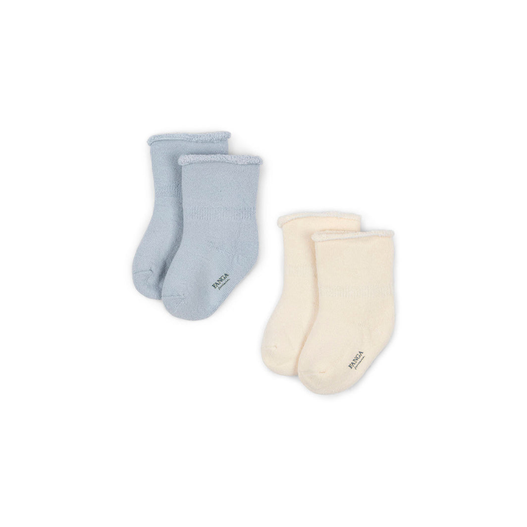 Fanga Fontana Vicino babystrømper, 2-pak - Gray dawn - str. 15-21