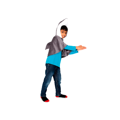 Pretend to bee udklædningstøj, dyrekostume, haj - Str. 3-7 år