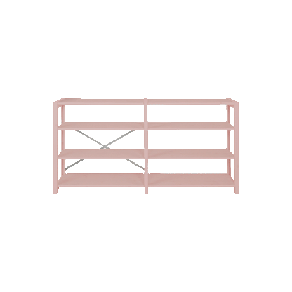 By Aulum Lyngs reol, H: 80 x B: 163 cm - Blush