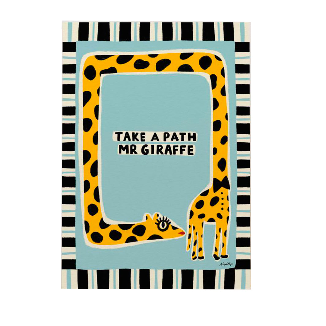 Nephthys Illustrated plakat, Take af Path Mr Giraffe - A4