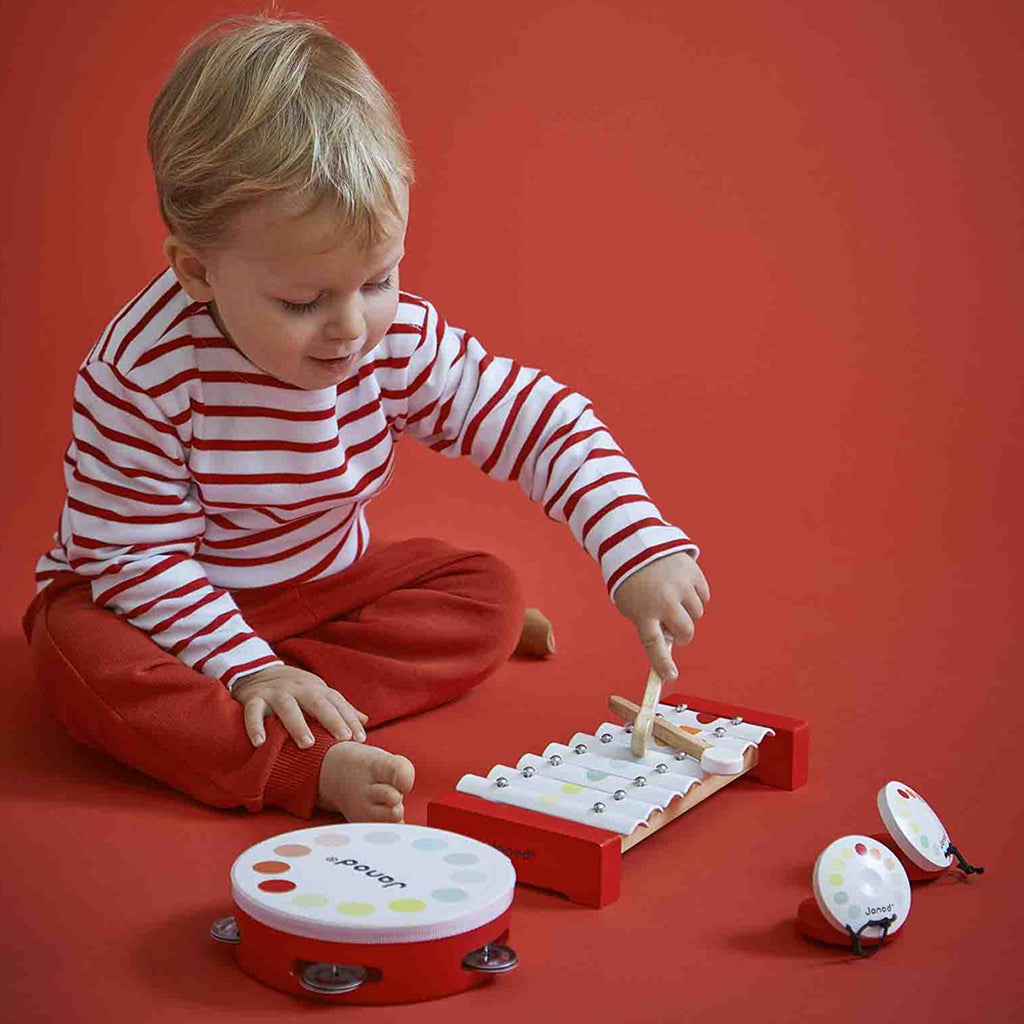 Janod Confetti sæt m 4 musikinstrumenter