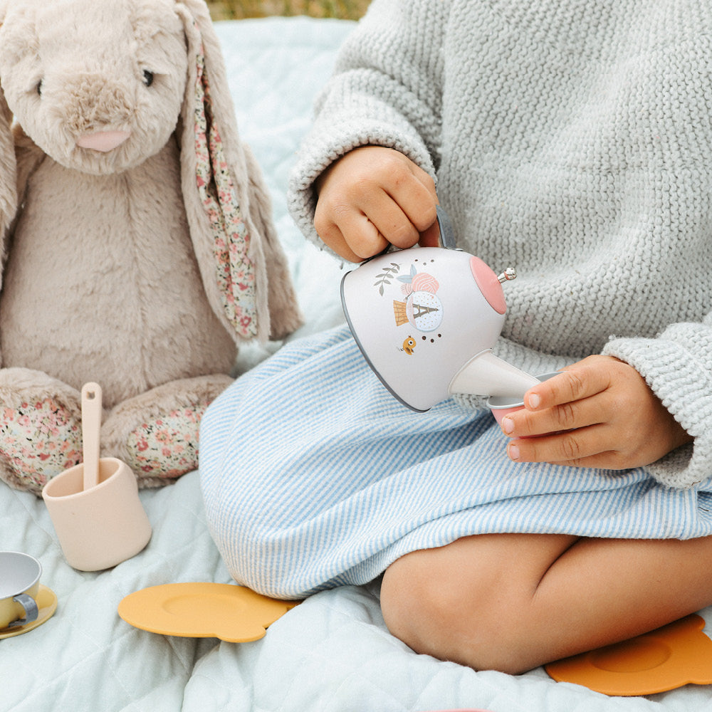 Moulin Roty kuffert med tesæt, 14 dele - Les Parisiennes