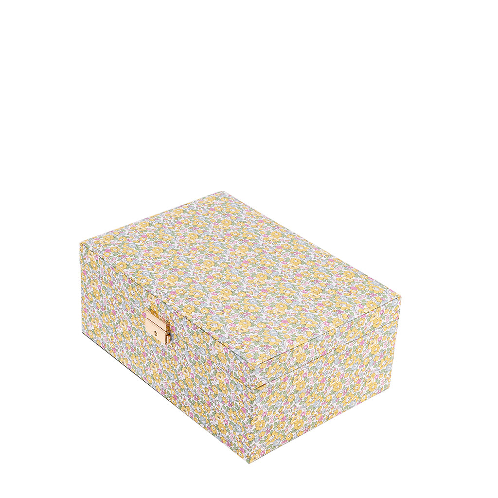 Bon Dep smykkeskrin m. Liberty print, Square - Betsy Ann
