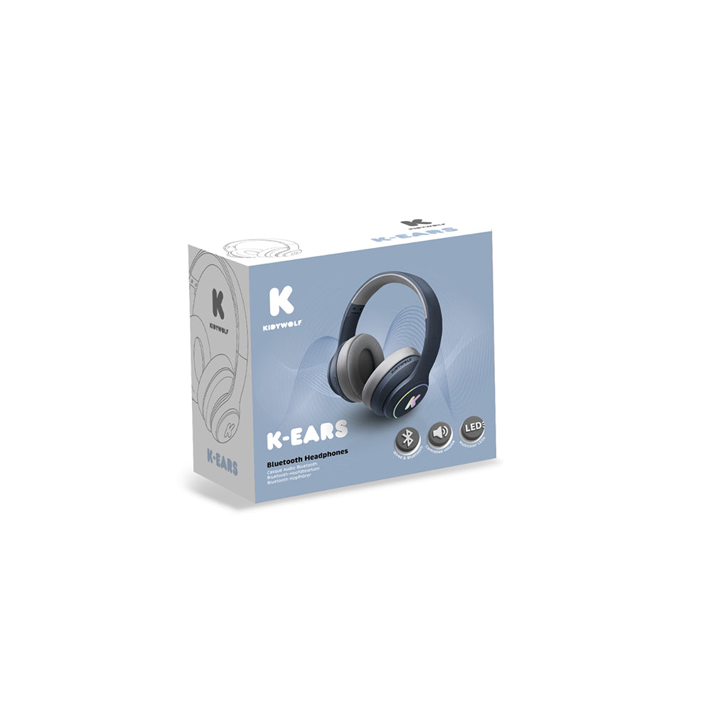 Kidywold, K-Ears, Bluetooth høretelefoner - Blue