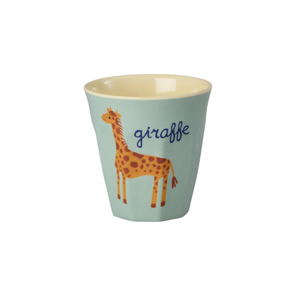 Rice melamin kopper, Blue ABC print, 6-pak - Lille