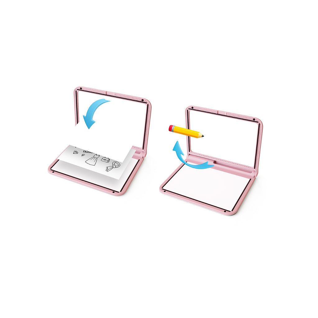 Kidydraw Pro, tegnetavle m lys, Fashion