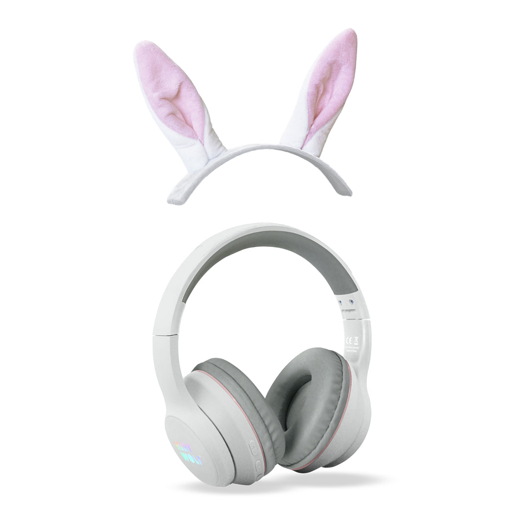 Kidyears Bluetooth høretelefoner m magnetisk dyreøre - Rabbit