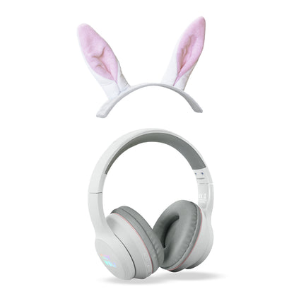 Kidyears Bluetooth høretelefoner m magnetisk dyreøre - Rabbit