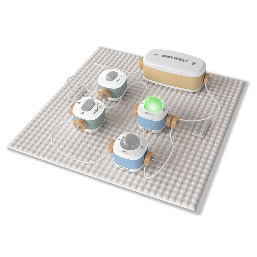 Kidyelec-Starter, - Eksperimentsæt om strøm og el - 11 dele