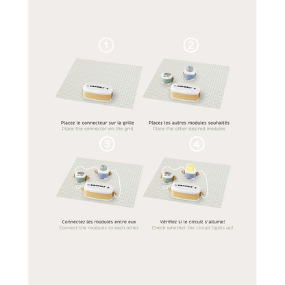 Kidyelec-Starter, - Eksperimentsæt om strøm og el - 11 dele