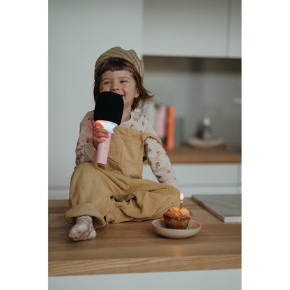 Kidymic Alt-i-én mikrofon til karaoke og musikalske oplevelser, Pink