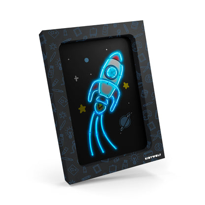 Kidyneon, DIY selvlysende billeder med neontråd, 9 stk - Big pack