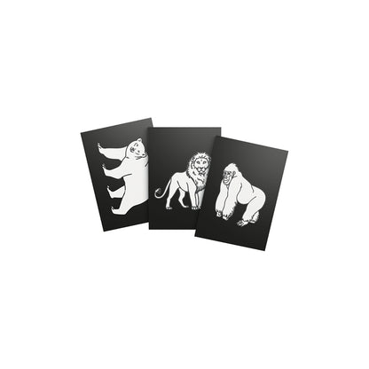 Kidyneon, DIY selvlysende billeder med orange neontråd - Animal