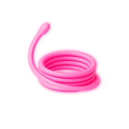 Kidyneon, DIY selvlysende billeder med pink neontråd - Once upon a time