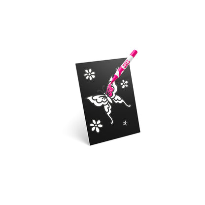 Kidyneon, DIY selvlysende billeder med pink neontråd - Once upon a time