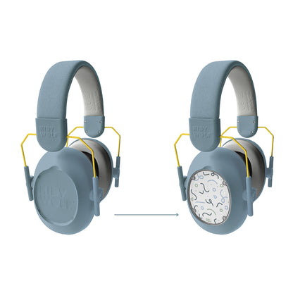 Kidynoise, Støjreducerende høreværn til børn, foldbar - Blue