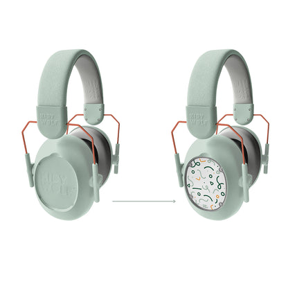 Kidynoise, Støjreducerende høreværn til børn, foldbar - Green