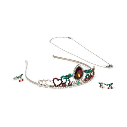 Konges Sløjd smykkesæt m. diadem, Pink