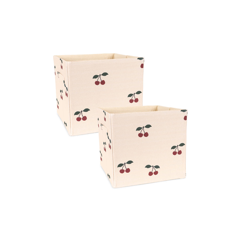 Konges Sløjd Opbevaringskasser, 2-pak - Cherry