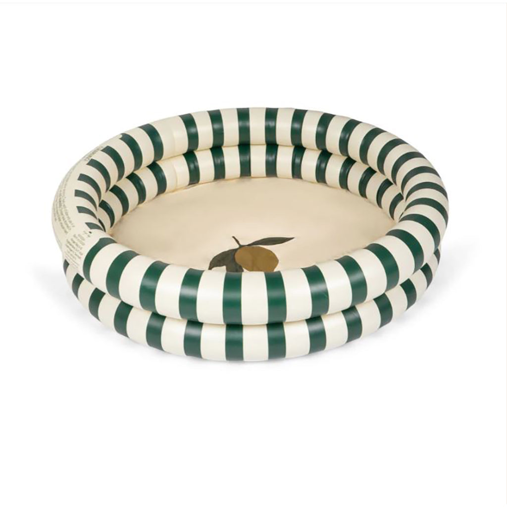Konges Sløjd badebassin; Ø: 90 cm - Green stripe