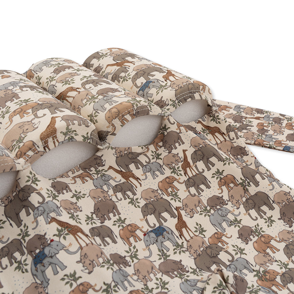 Konges Sløjd badedragt, helddragt m aftagelig flydeblokke, Lemon - str. 9 mdr. - 4 år