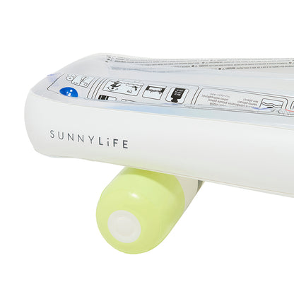 Sunnylife luftmadras, skateboard - blue/lime - Fra 6 år