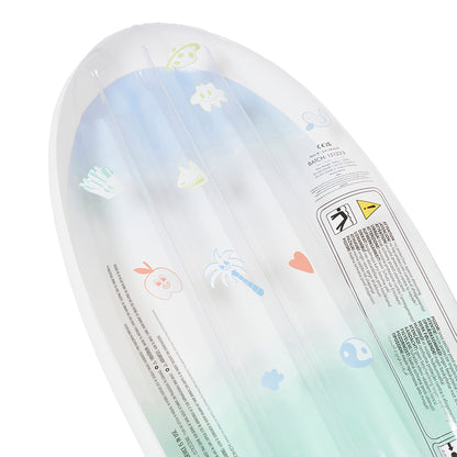 Sunnylife luftmadras, skateboard - blue/lime - Fra 6 år