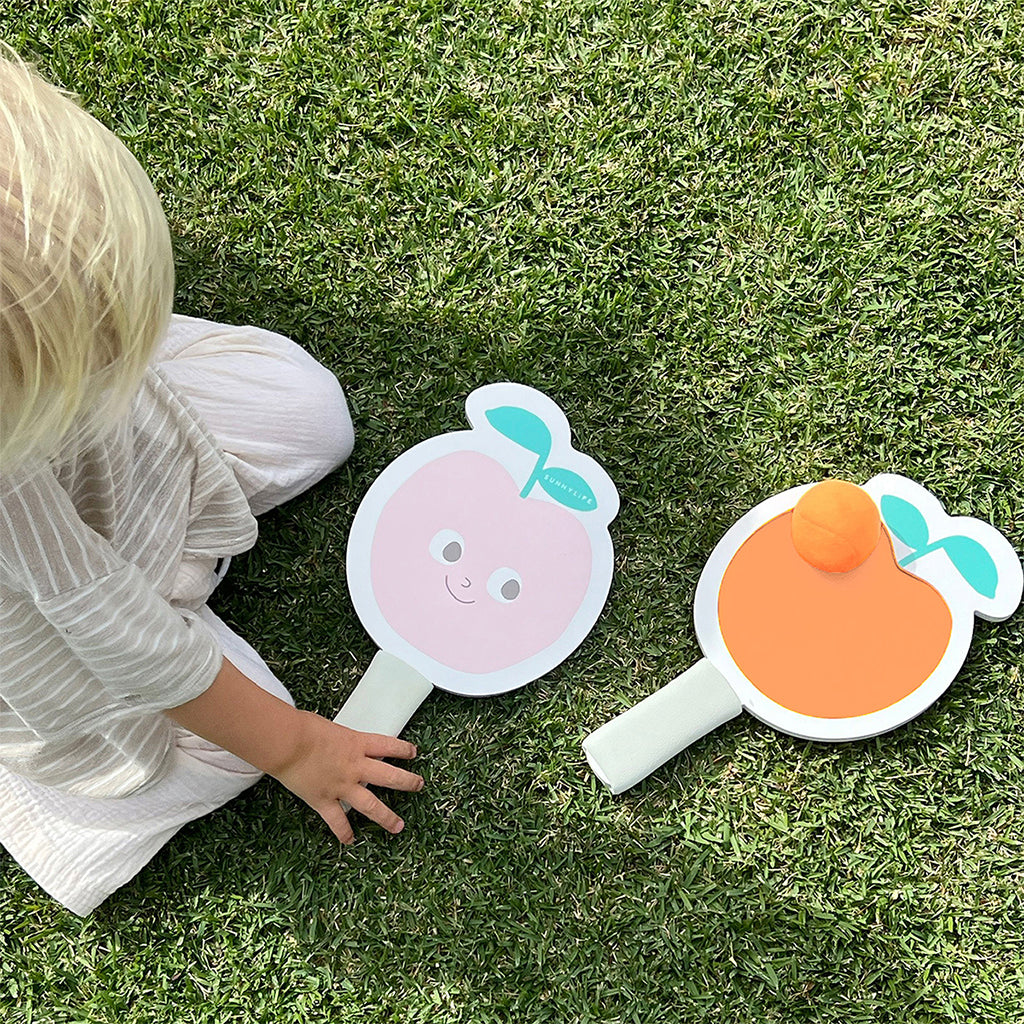 Sunnylife Kids Velcro strandtennis, Poppy the Peach