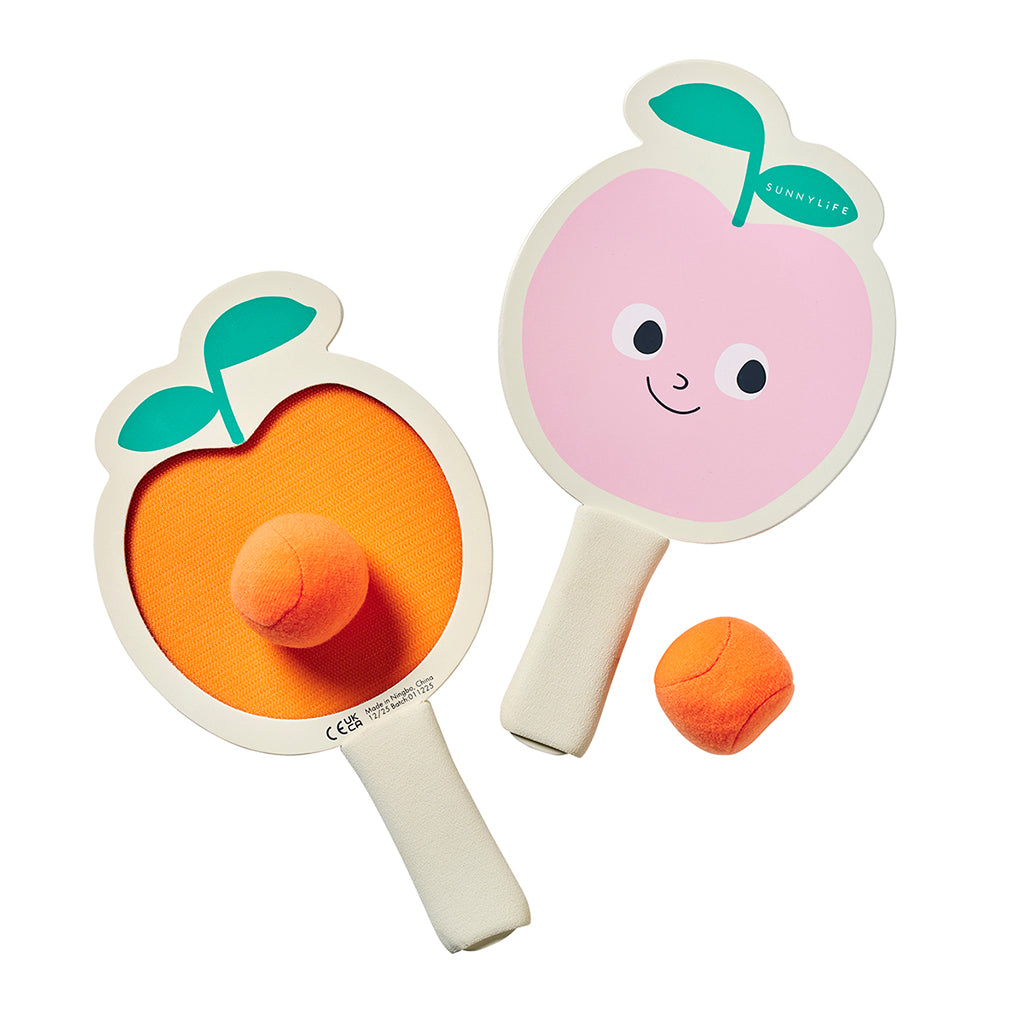 Sunnylife Kids Velcro strandtennis, Poppy the Peach