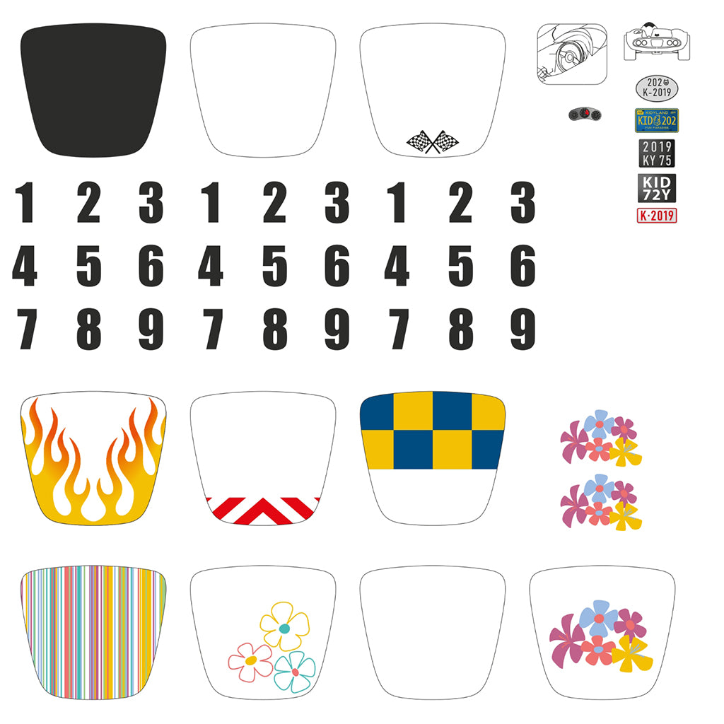 Kidycar fjernstyret bil m remote control, Red