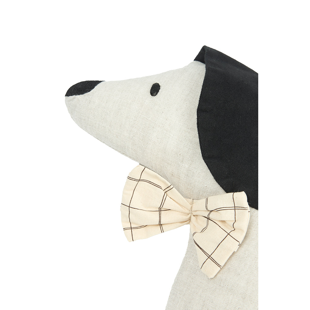 Nobodinoz Toby hundepude, vasket hør, Greige