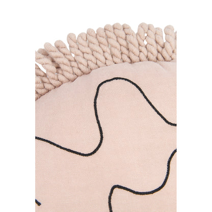 Nobodinoz Enzo pindsvin pude, vasket hør, Mauve pink