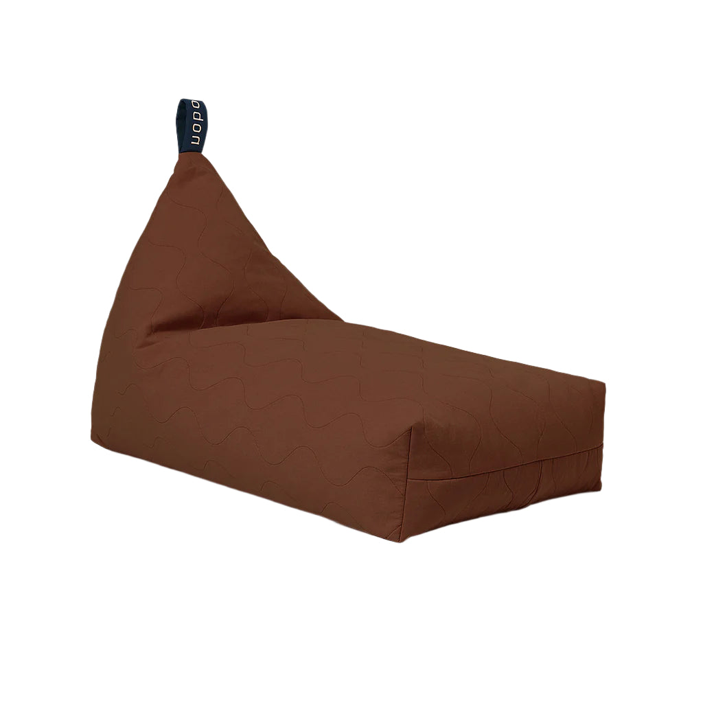 Nobodinoz quiltet lang sækkestol, L1NO - Prune