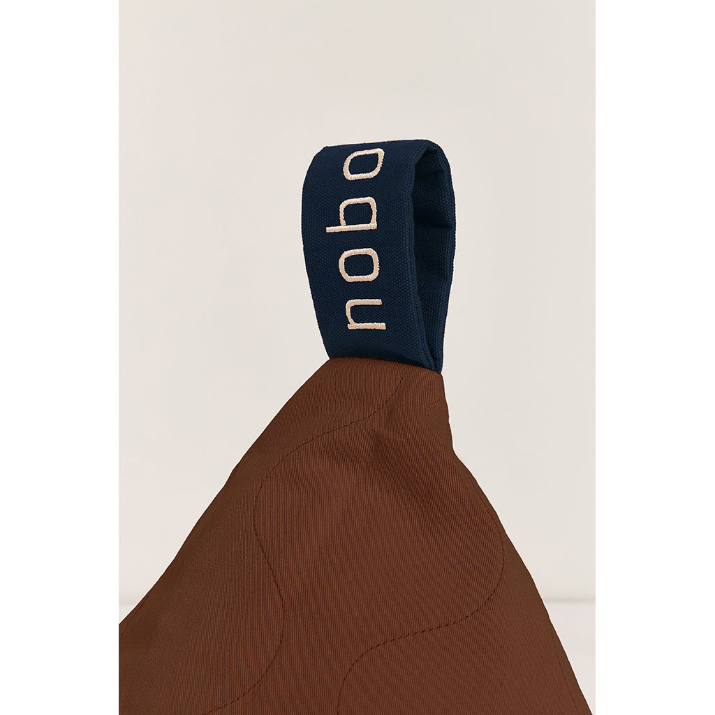 Nobodinoz quiltet lang sækkestol, L1NO - Prune